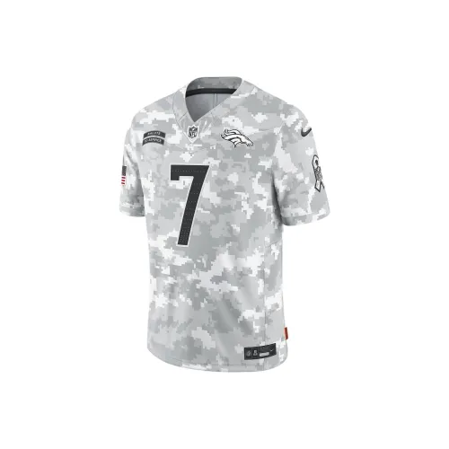 nike Dri-Fit NFL Джон Элвей Денвер Бронкос Салют Сервису Регби Джерси Мужской Белый