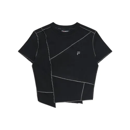 FILA FUSION STREET SPORT Комплект с длинным рукавом T-рубашка Женская Глубокий черный