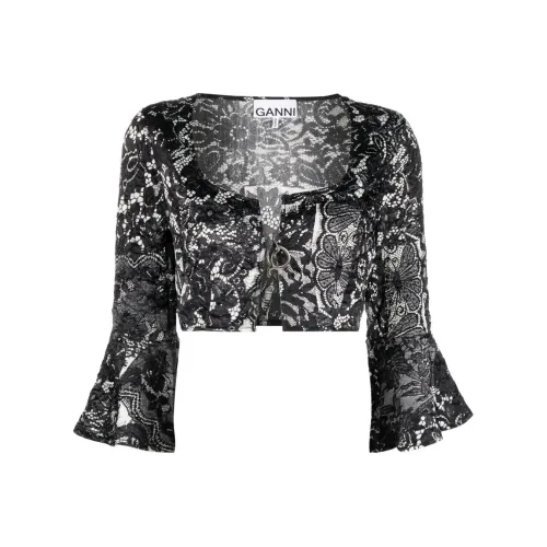 GANNI Черный Женский Трикотаж