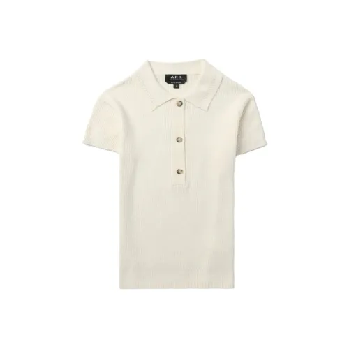 A.P.C Экрю Женские Поло