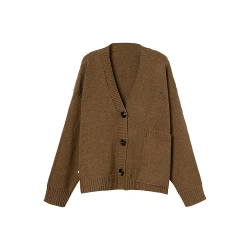 YITOUAGUA Коричневый Женский Трикотаж