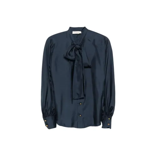 Zimmermann FW24 Рубашка Женская Морской Синий