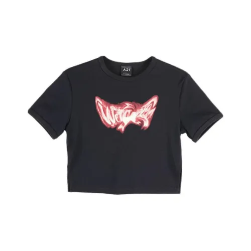 A21 Черные Женские Футболки