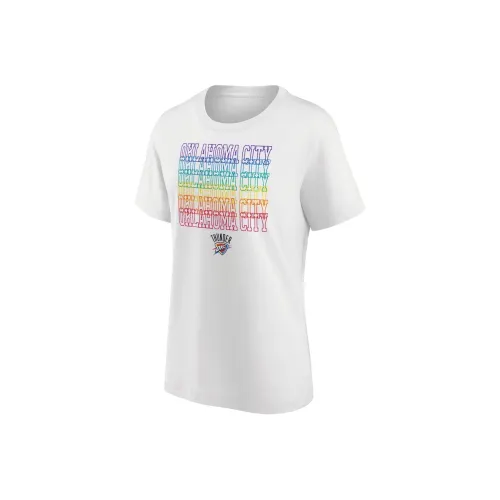NBA Oklahoma City Thunder Fanatics Стандартная футболка Женская Белая