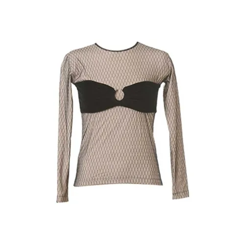 PushBUTTON Хаки Женские Рубашки T