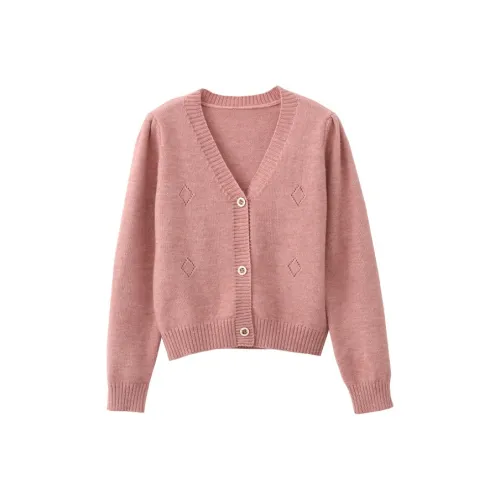 VIMLY Трикотаж Женский Вишневый Цветок Розовый