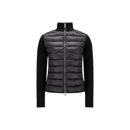 Moncler Padded Corduroy Collection Утепленный Шерстяной Кардиган Пуховик Женские Черный