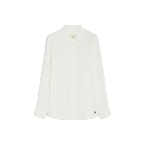 WEEKEND MaxMara Werner Коллекция Linen Shirt Женская Белая