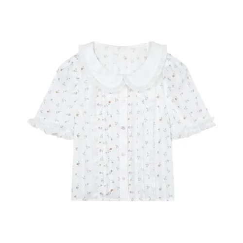 AooRaa Женские Рубашки с Цветочным Узором