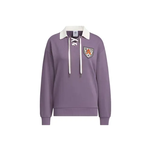 adidas originals Темно-серый Фиолетовый Женские Свитшоты