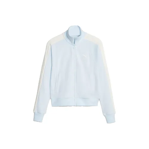 PUMA ICONIC T7 Женская Спортивная Куртка Женская Ледяной Синий