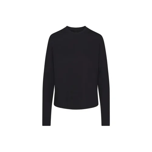 SKIMS Т-рубашка с оборванными плечами Женская Onyx Onyx