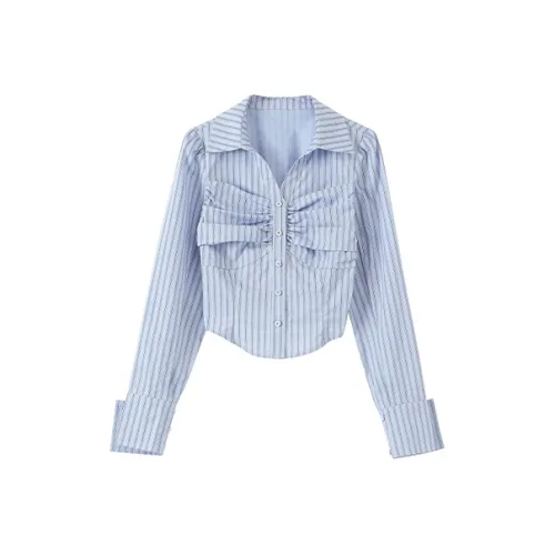 KING PRINCE Синие Женские Рубашки