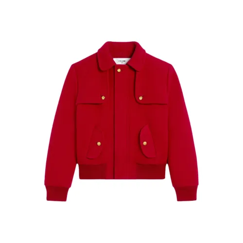 Celine Куртки и Пальто Женские Красные