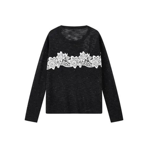 Yu Qianwen Трикотаж Женский Темно-Серый