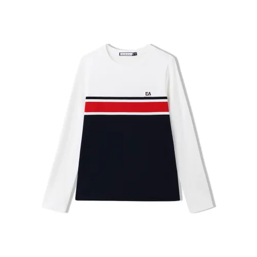 ELLE Active T-Shirt Женская Темно-синий Белый