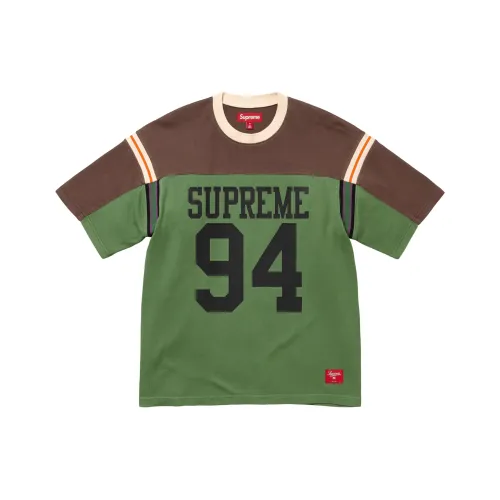 Supreme SS25 WEEK8 Разделенный S S Футбол Топ Футбол Джерси Унисекс