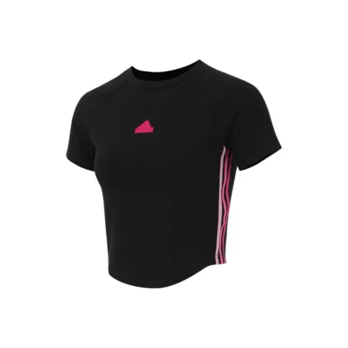 Adidas Dance Рукав реглан T-рубашка Женская Черная