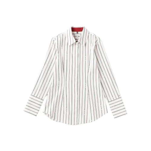 Tommy Hilfiger 1985 REG Pique Stripe POLO SS Рубашка Женская Белая