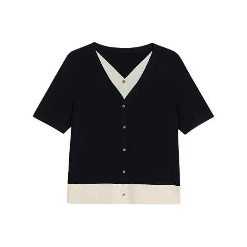 Yiner Трикотаж Женский Глубокий Морской Синий