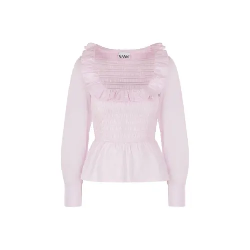 GANNI Розовые Женские Рубашки