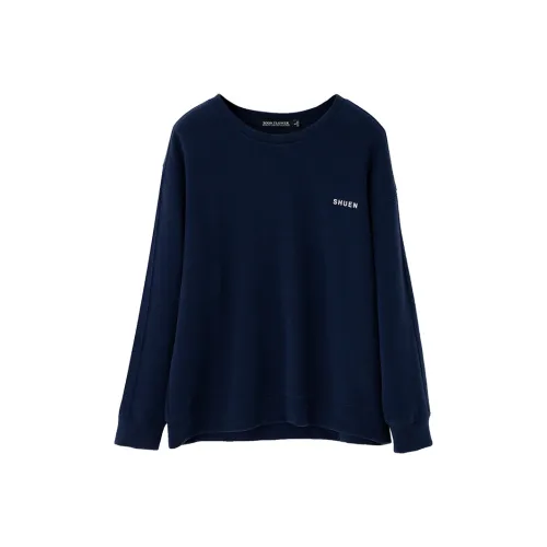 SOON FLOWER Толстовка Женская Джинсовый Синий