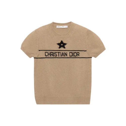 Dior Quarterly New Products Светло-янтарный Женские Кашемировые свитеры