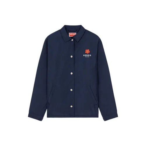 KENZO Женские куртки морского синего цвета