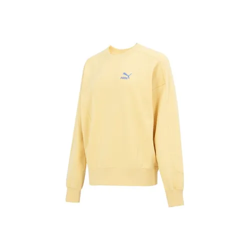 PUMA Желтые Женские Свитшоты