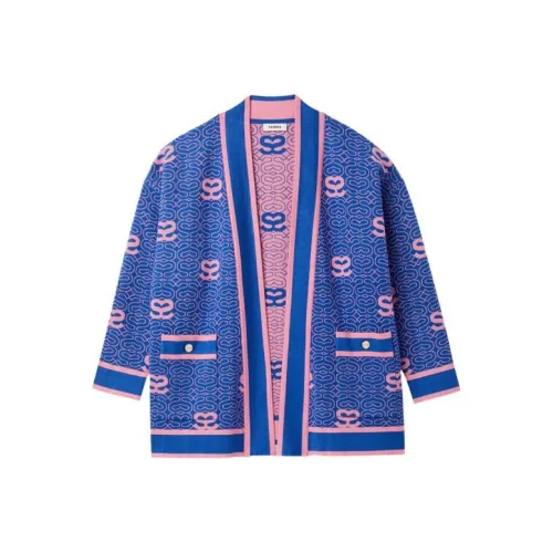 SANDRO Василек Цвет Женские Трикотаж