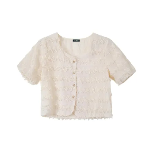 CPAURA Абрикос Женские Рубашки