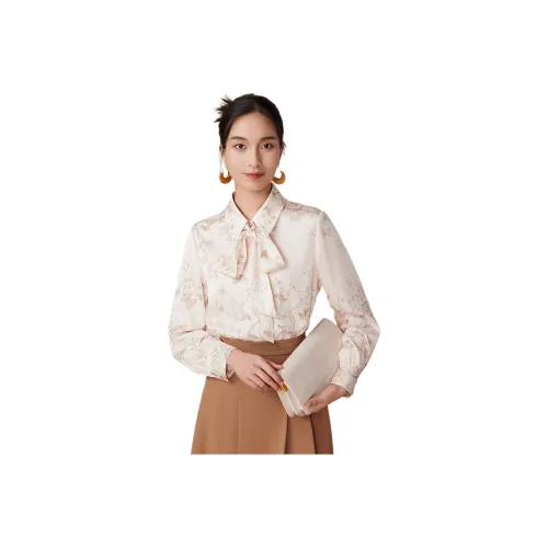 BBLLUUEE Рубашка Женская Ванильный Абрикос