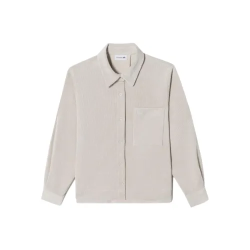LACOSTE Рубашка Женская Светлый Хаки