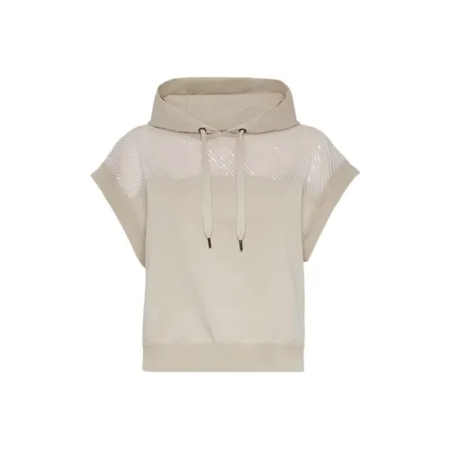 Brunello Cucinelli Светло-бежевые Женские Толстовки