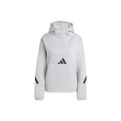 Adidas Z.N.E. Худи Свитшот Женский Серый