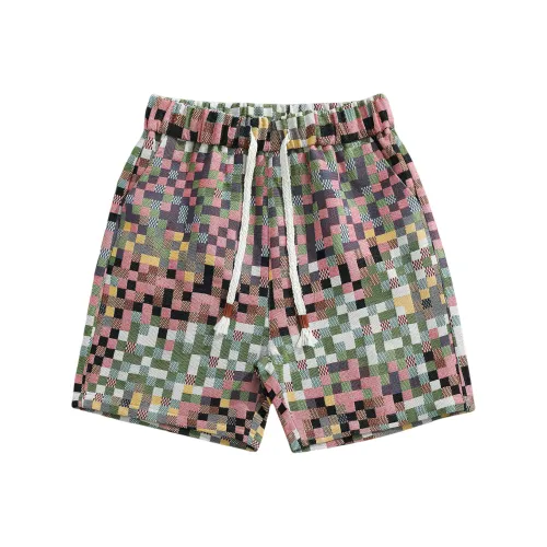 CLOR Повседневные шорты Унисекс Мозаика Клетка