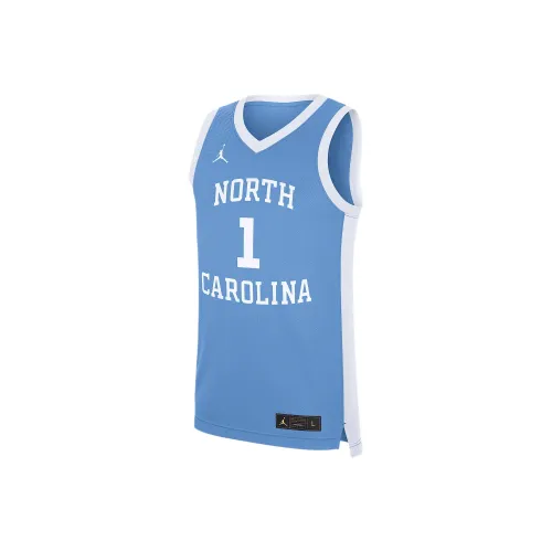 Джордан Северная Каролина Tar Heels Replica Баскетбольная Джерси Мужская Светло-Синяя