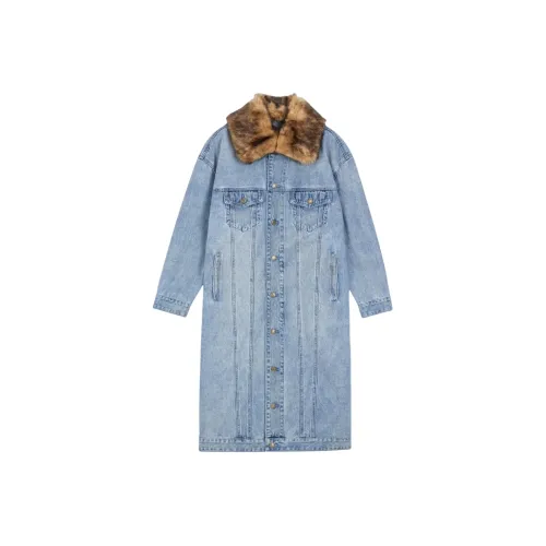 MICHAEL KORS F24 Джинсовые куртки и пальто Женские Джинсовый синий