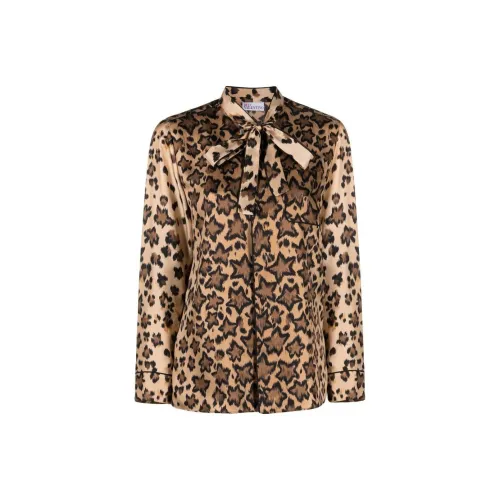 RED VALENTINO Леопардовый принт Женские Рубашки