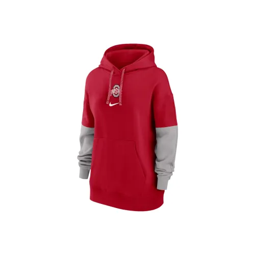 Nike College FW24 Ohio State Buckeyes Sideline ESSENTIAL SWEATSHIRT Женские Красный