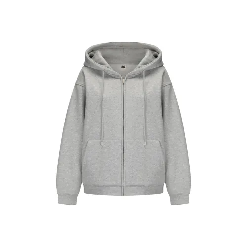 ORIASTAR Толстовка Куртка Женская Серого цвета