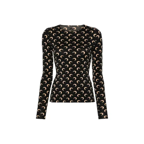 Marine Serre T-Shirt Женская Черная