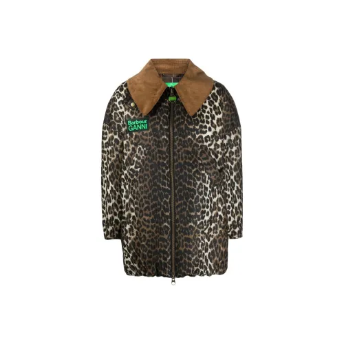 BARBOUR x GANNI FW23 Куртки и пальто Женские Коричневый