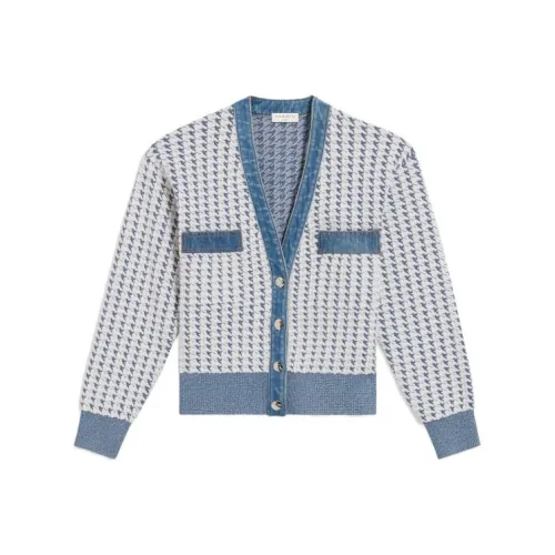 SANDRO Джинсовый синий Женские Трикотаж