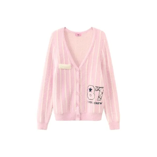 CHUU Светло-розовый Женский Трикотаж