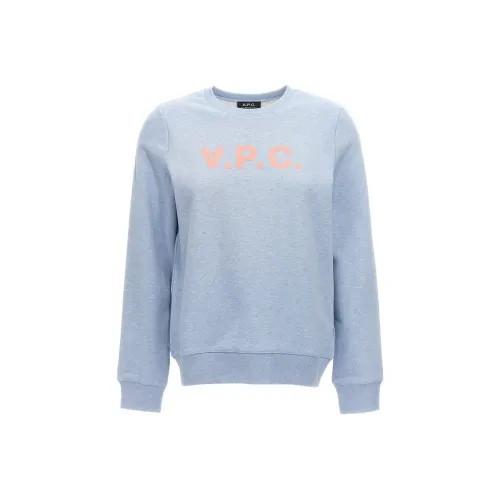 A.P.C Светло-синий Женские Свитшоты
