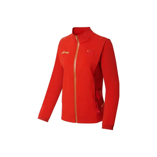 LINING Table Tennis Series Куртка Женская Пламя Красный