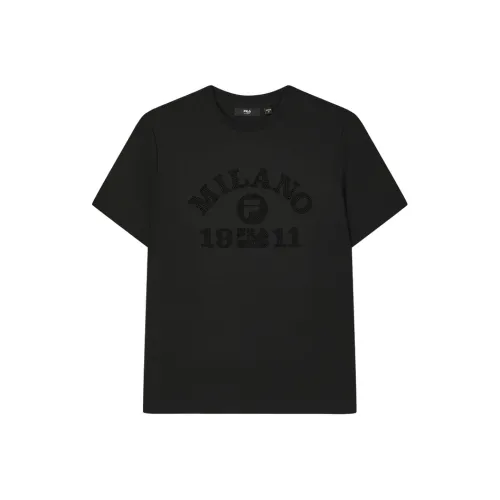 FILA MILANO Итальянская роскошная спортивная коллекция Рубашка Женская Глубокий черный