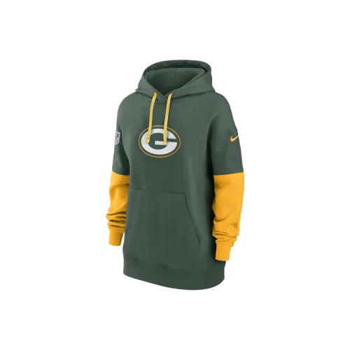 nike NFLESSENTIALIST FW24 Sideline Толстовка Женская Зеленая