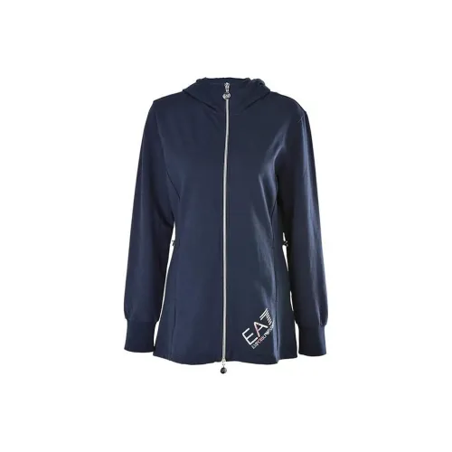 EMPORIO ARMANI EA7 Темно-синий Женские Свитшоты